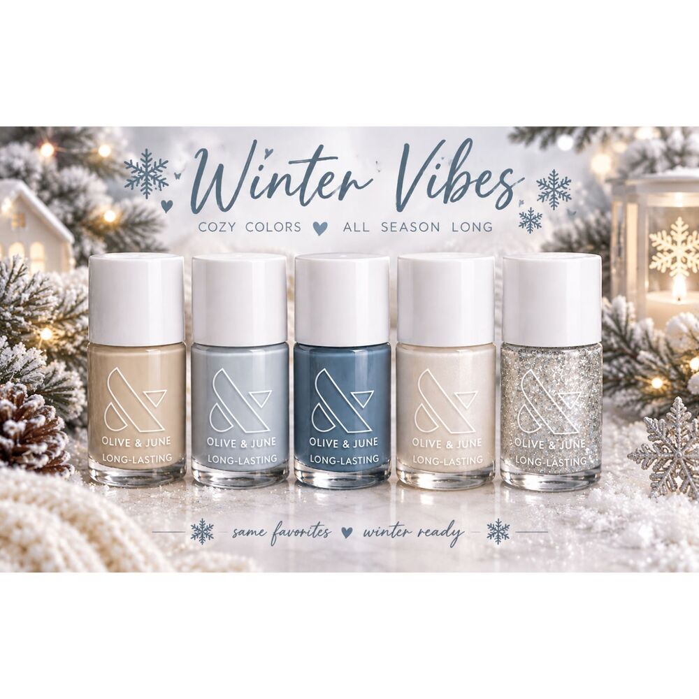 Olive & June Chill Set – Frosted Blues + Cozy Neutrals